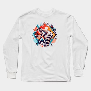 Abstract Animal Lemur 1 Long Sleeve T-Shirt